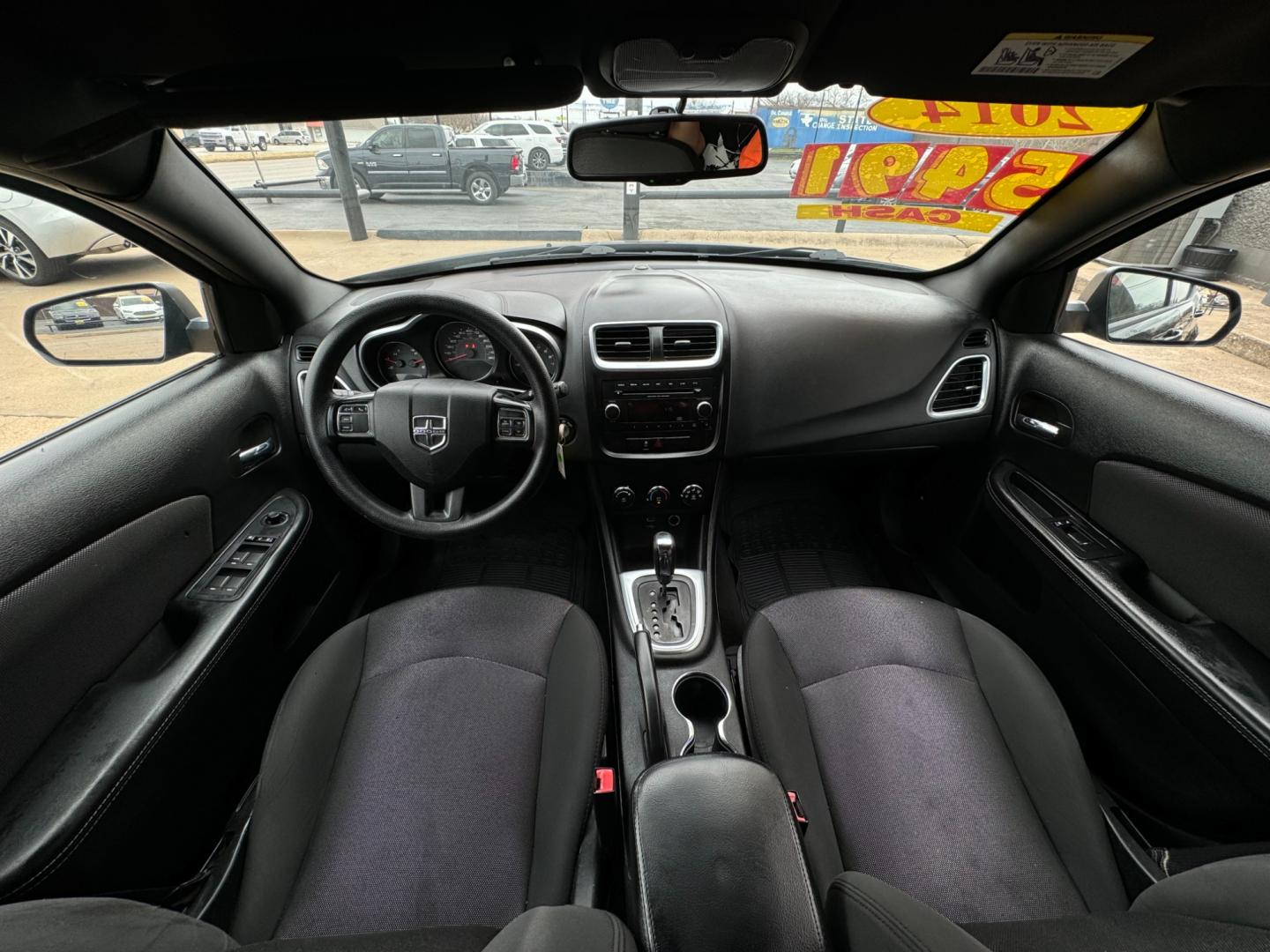 2014 BLACK DODGE AVENGER SE (1C3CDZAB6EN) , located at 5900 E. Lancaster Ave., Fort Worth, TX, 76112, (817) 457-5456, 0.000000, 0.000000 - Photo#17